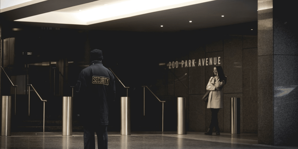 security airport check-in woman