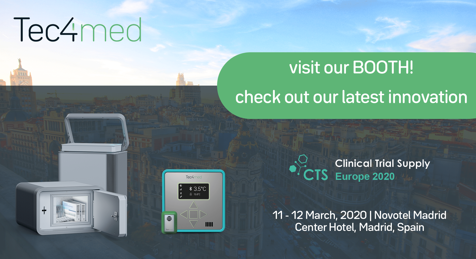 Tec4med at Clinical Trial Supply Europe in Madrid teaser image.